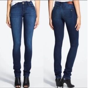 DL 1961 Grace High Rise Straight Jeans in Verona Wash, 28, Excellent Condition